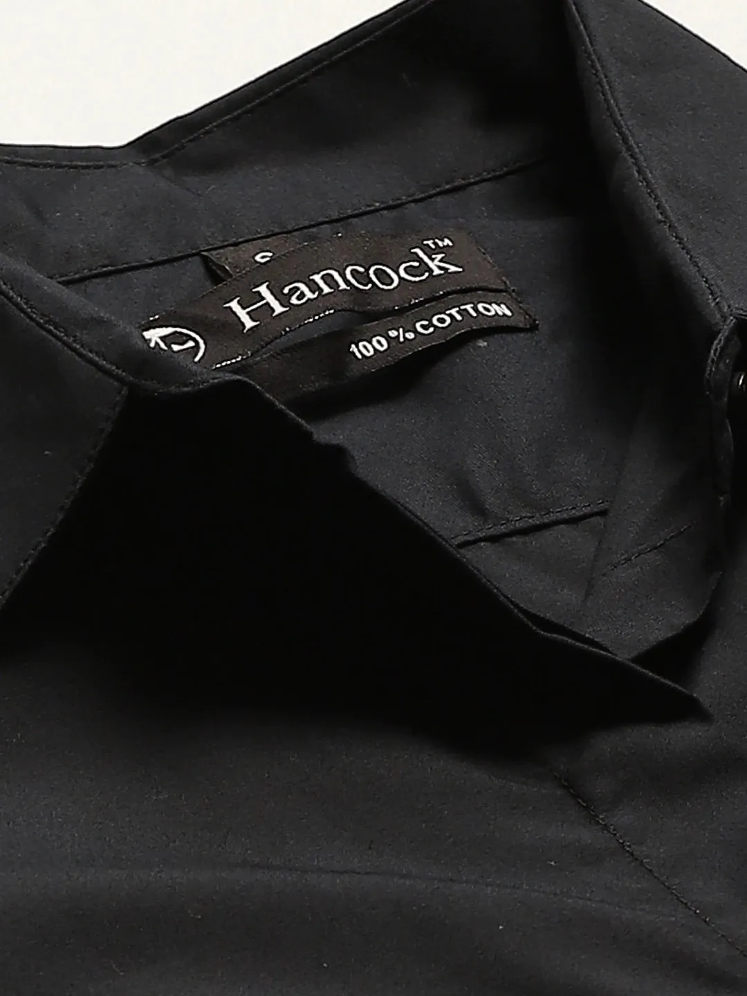 Women Black Solids Pure Cotton Slim Fit Formal Shirt
