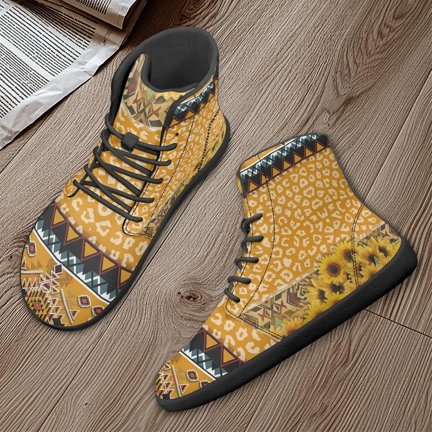 Women's Barefoot Shoes Men's Waterproof High Top Walking Shoes Wide Toe Box Zero Drop Hiking Sneakers