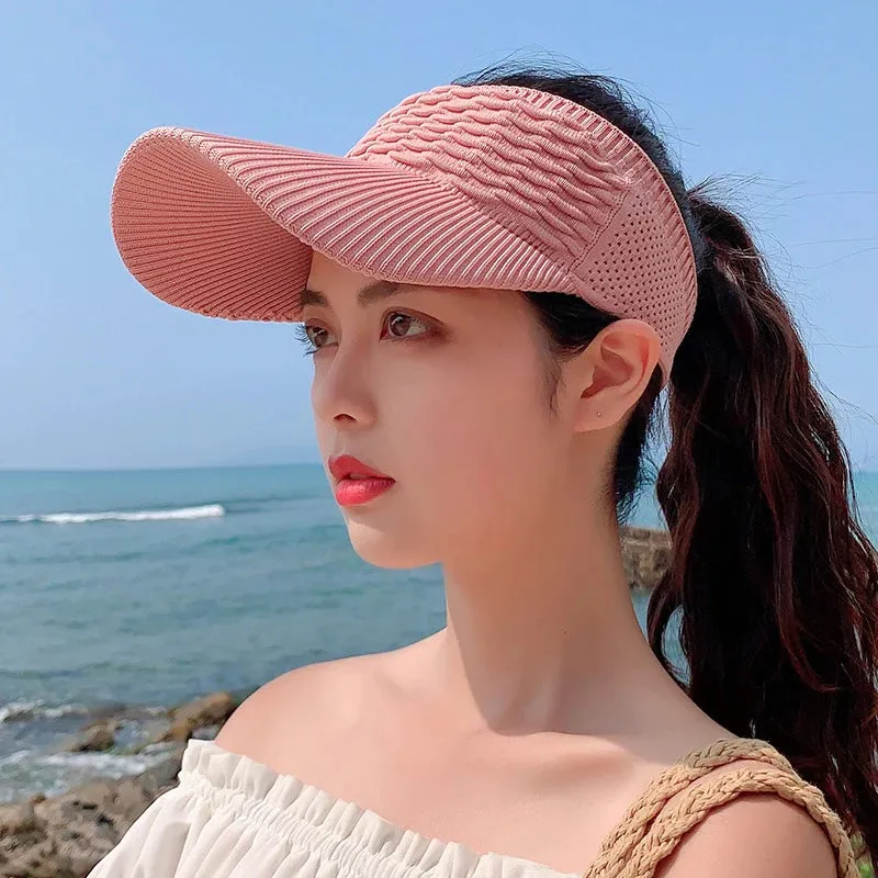 Women's Foldable UV Protection Sun Visor Hat