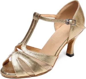 Women's Open Toe Latin Ballroom Dance Shoes Rumba Party Wedding Tango Dance Sandals QRX052